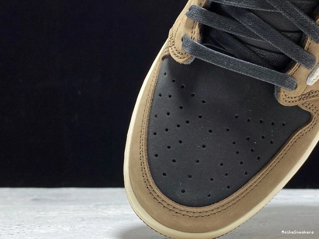MaikeSneakers OG x Mocha Travis Low Dark 1 Air Scott Jordan CQ4277-001 SP 0630